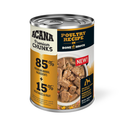 Acana Premium Chunks Dog Food - Poultry Recipe in Bone Broth