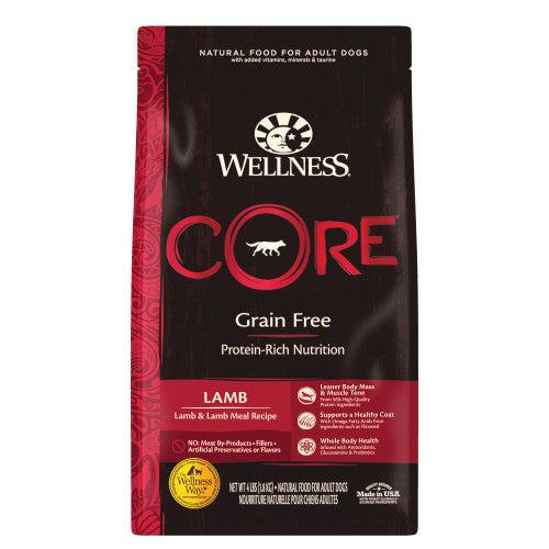 22 磅 Wellness Core 成年无谷物羊肉犬粮