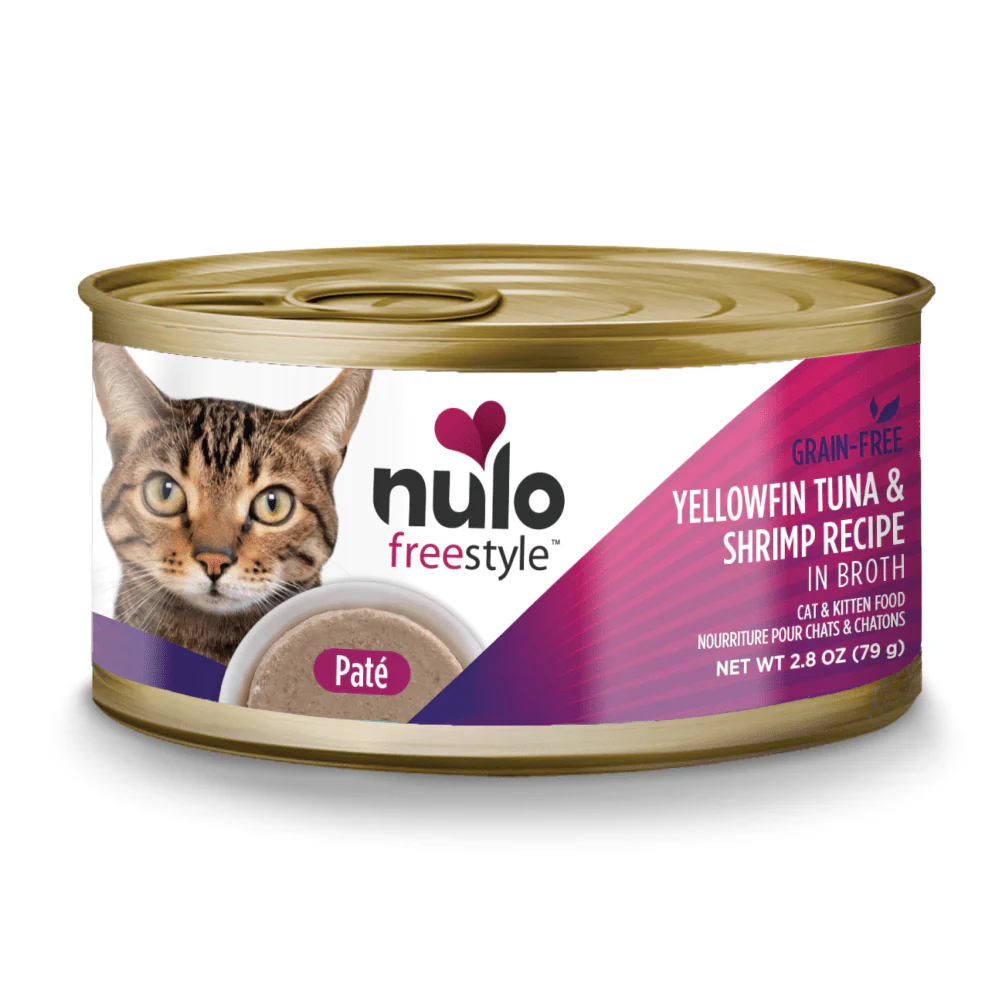 Nulo Adult & Kitten Freestyle Grain Free Yellowfin Tuna and Shrimp Pate (2.8oz)