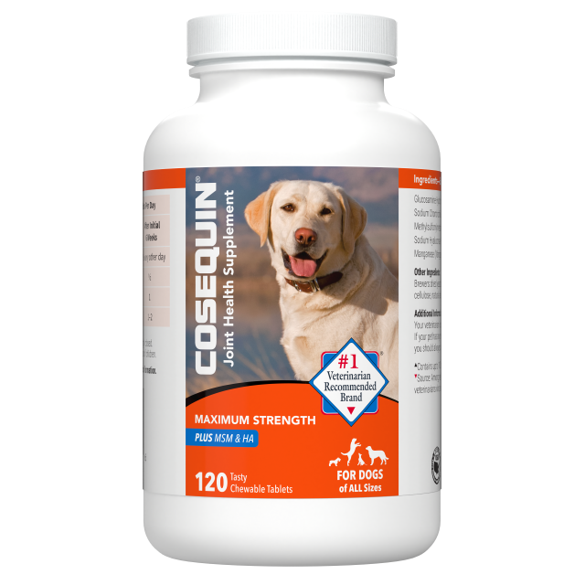 120ct Cosequin Joint Supplement With MSM Tabs for Dogs