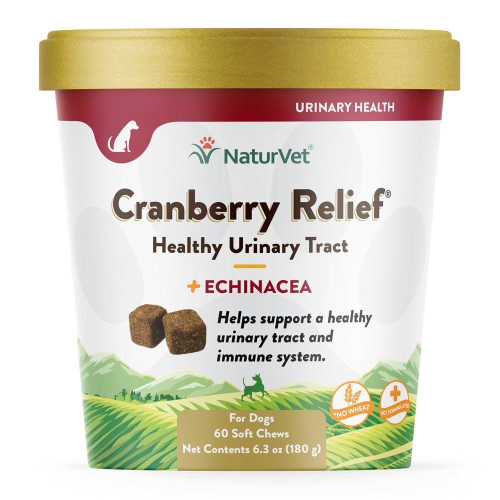 60Ct NaturVet Dog Cranberry Relief Chews