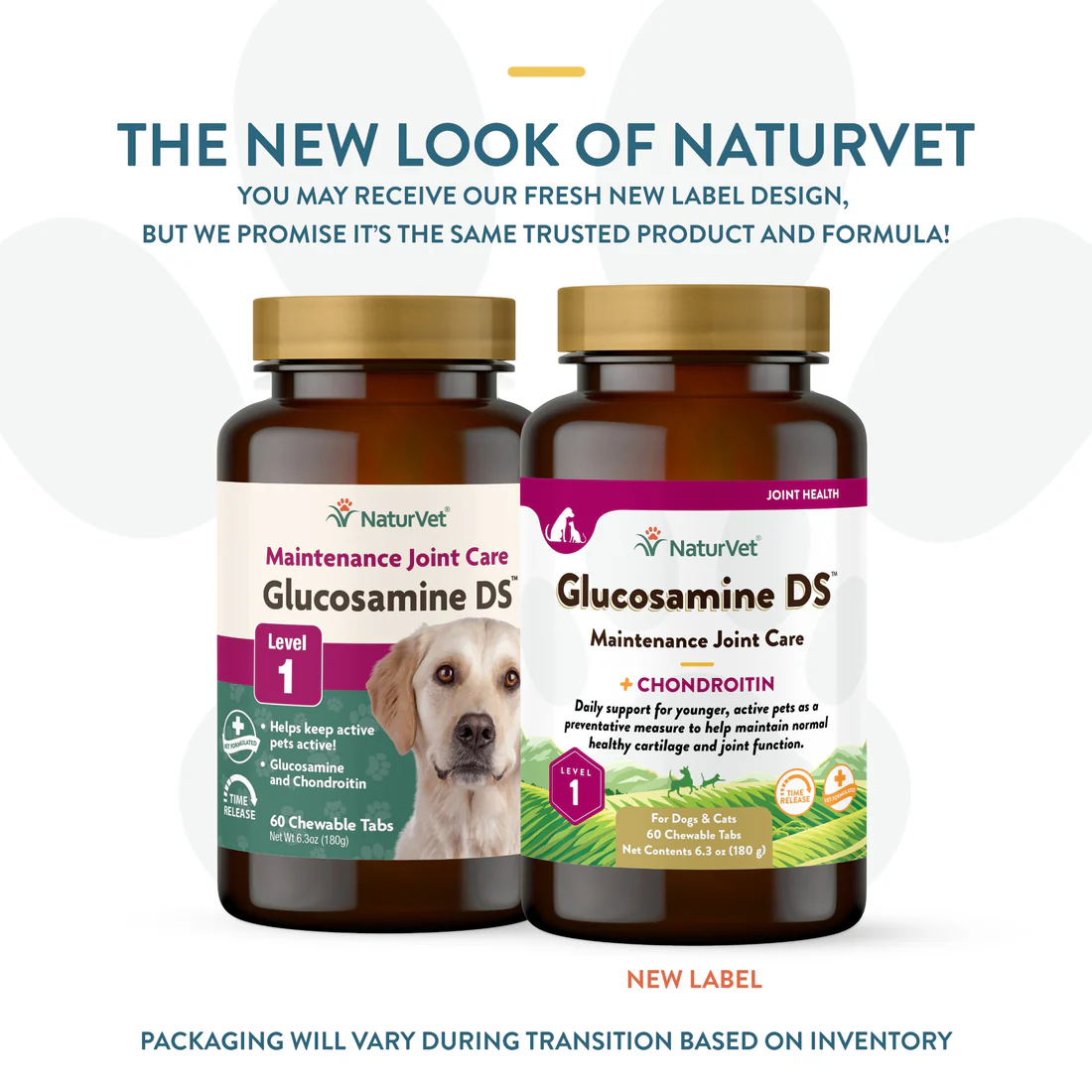 60Ct Naturvet Glucosamine DS Plus Level 1 Chews