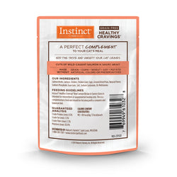 Bolsa de comida para gatos con salmón Instinct Healthy Cravings de 3 oz