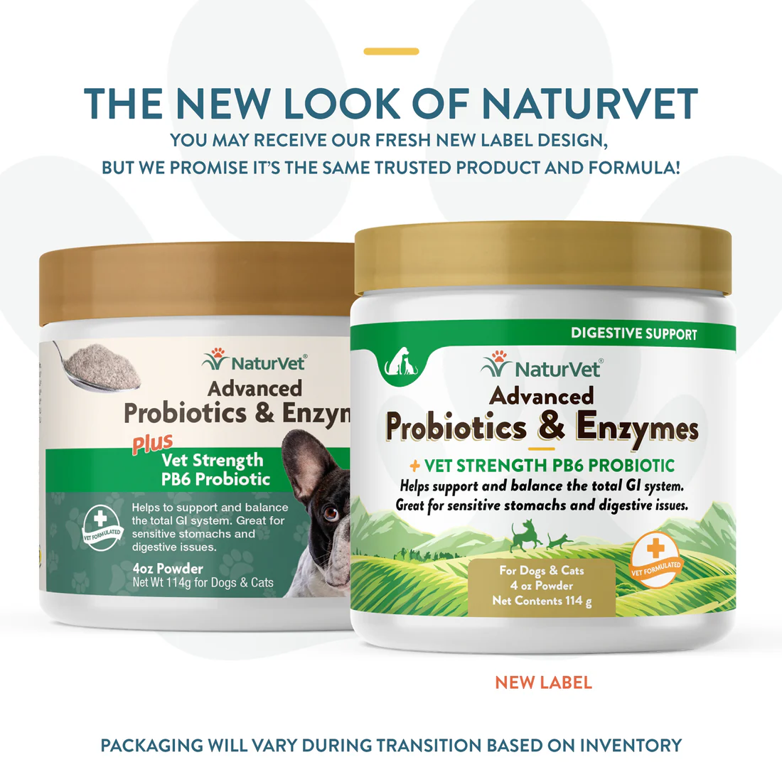 4oz NaturVet Pet Advanced Probiotics PB6 Enzyme Powder