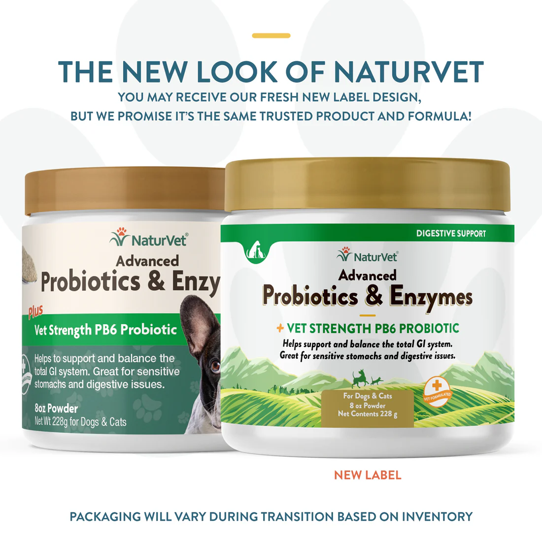 8oz NaturVet Pet Advanced Probiotics PB6 Enzyme Powder