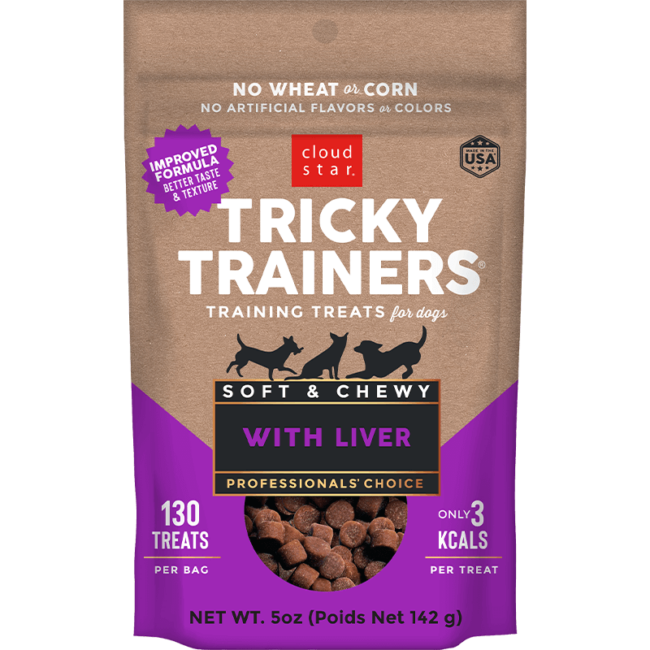 Golosinas blandas y masticables para perros Tricky Trainers de 14 oz