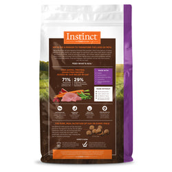 Alimento seco para perros Instinct Adult, sin cereales, original, para conejos, 20 lb