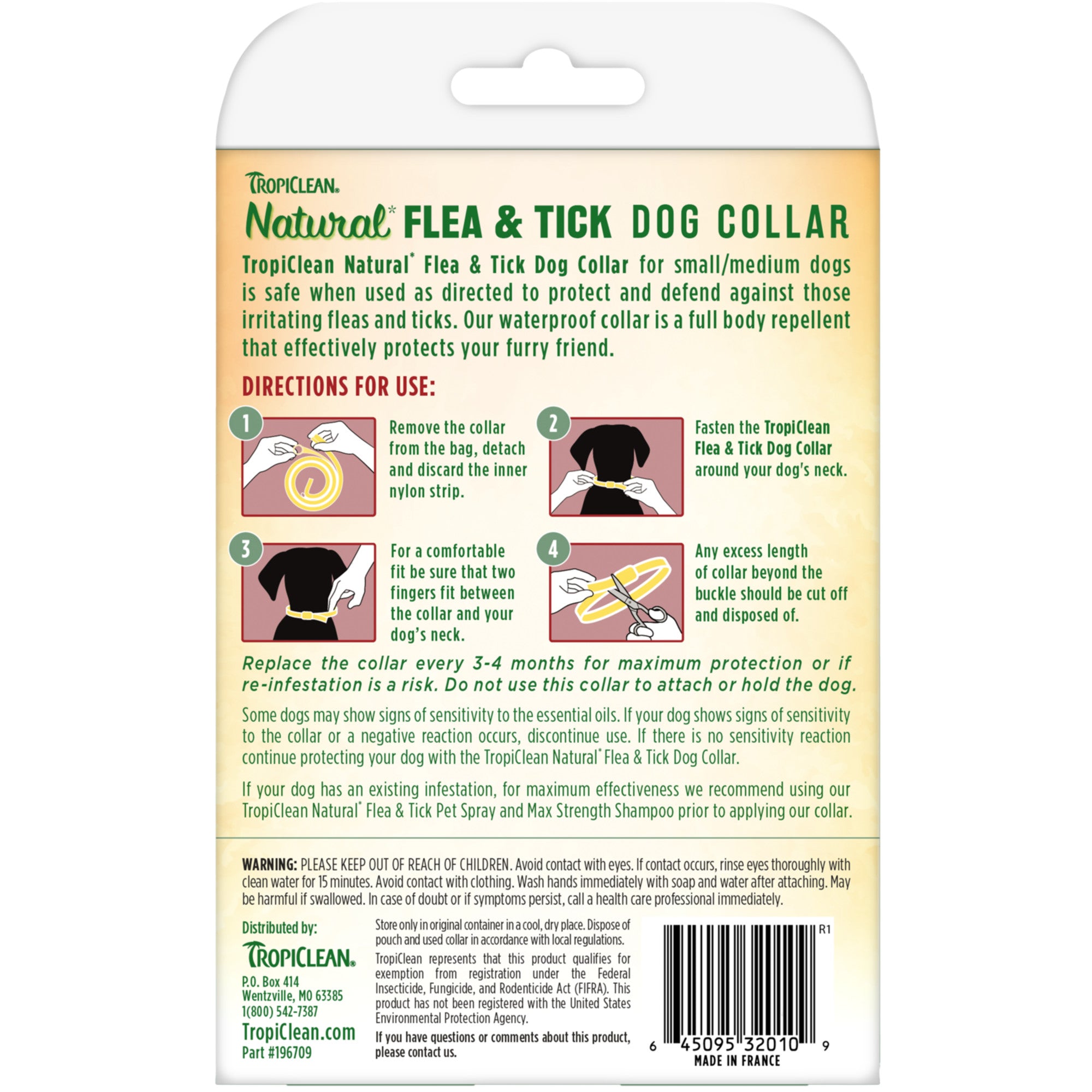 Tropiclean Flea and Tick Collar for Small/Medium Dogs