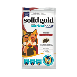 Alimento para bisontes de raza grande Wolf King NutrientBoost de oro sólido de 22 lb