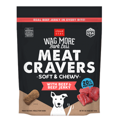 Golosinas para perros con carne de res Wagmore Chewy Cravers de 5 oz