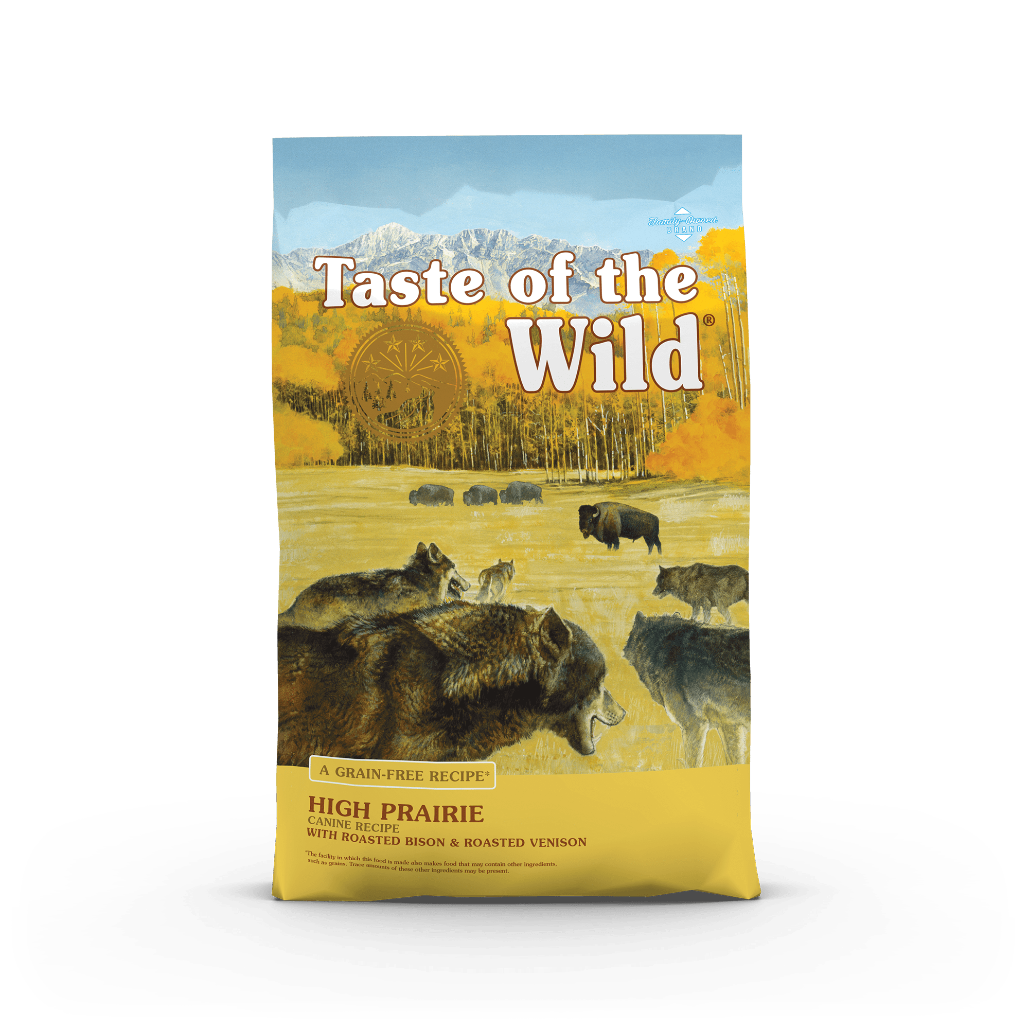 Alimento canino de bisonte y venado de pradera alta para adultos Taste of the Wild de 28 libras 