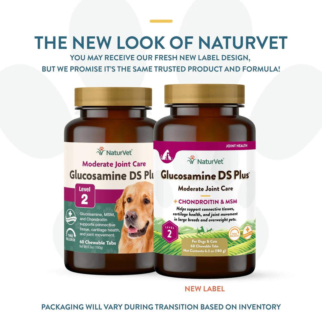 60Ct Naturvet Glucosamine DS Plus Level 2 Chews