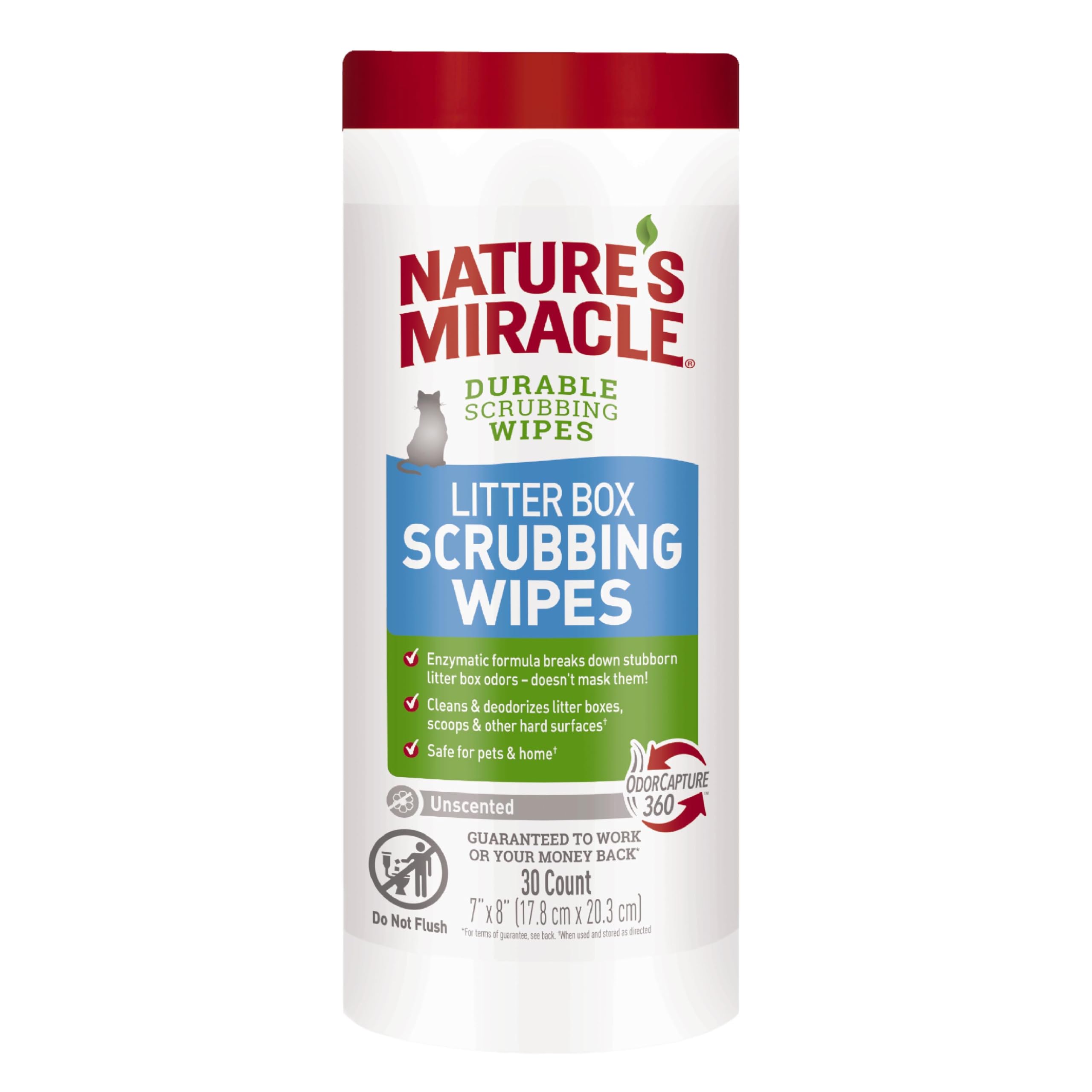 Nature's Miracle Just For Cats Litter Box Wipes (30Ct)
