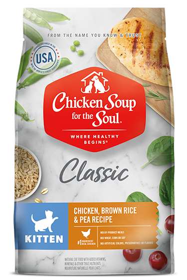 Chicken Soup Kitten Chicken, Brown Rice and Pea Food (4.5lb)