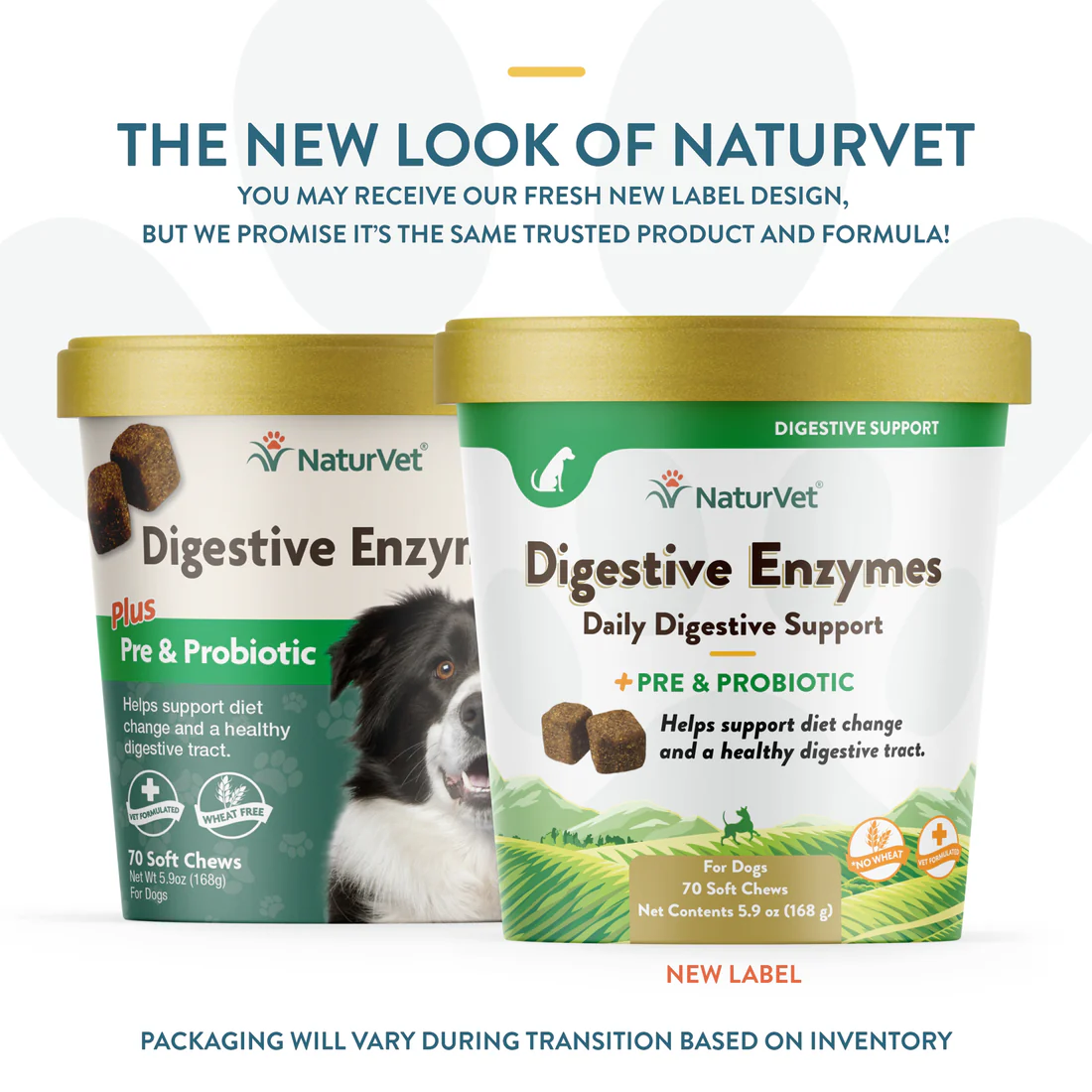 70Ct NaturVet Dog Digestive Enzyme Chews