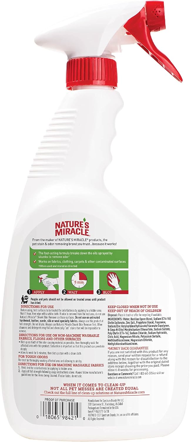Natures Miracle Skunk Odor Control Lavender Spray (32oz)