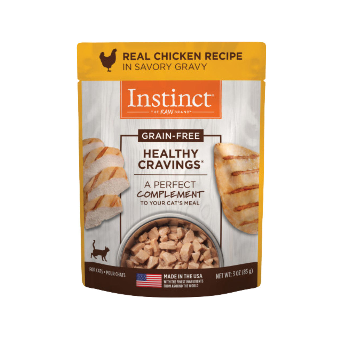 3盎司 Instinct Healthy Cravings 鸡肉猫粮袋装