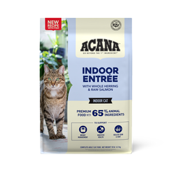 Alimento principal para gatos de interior Acana, arenque y salmón para adultos, 4 lb