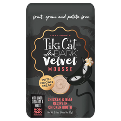 Tikicat Adult After Dark Velvet Mousse de pollo y ternera de 2,8 oz