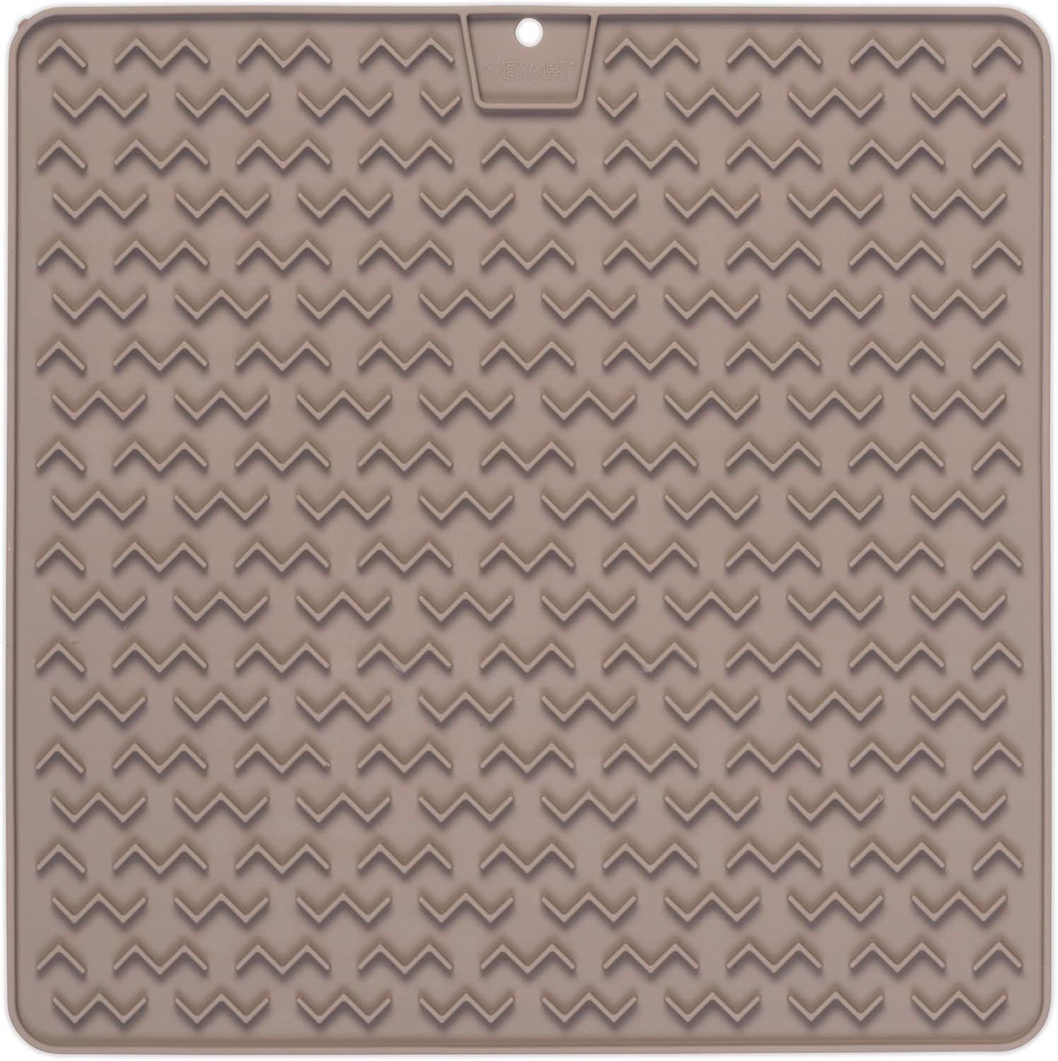 Messy Mutt Lick Mat Silicone Warm Grey Large