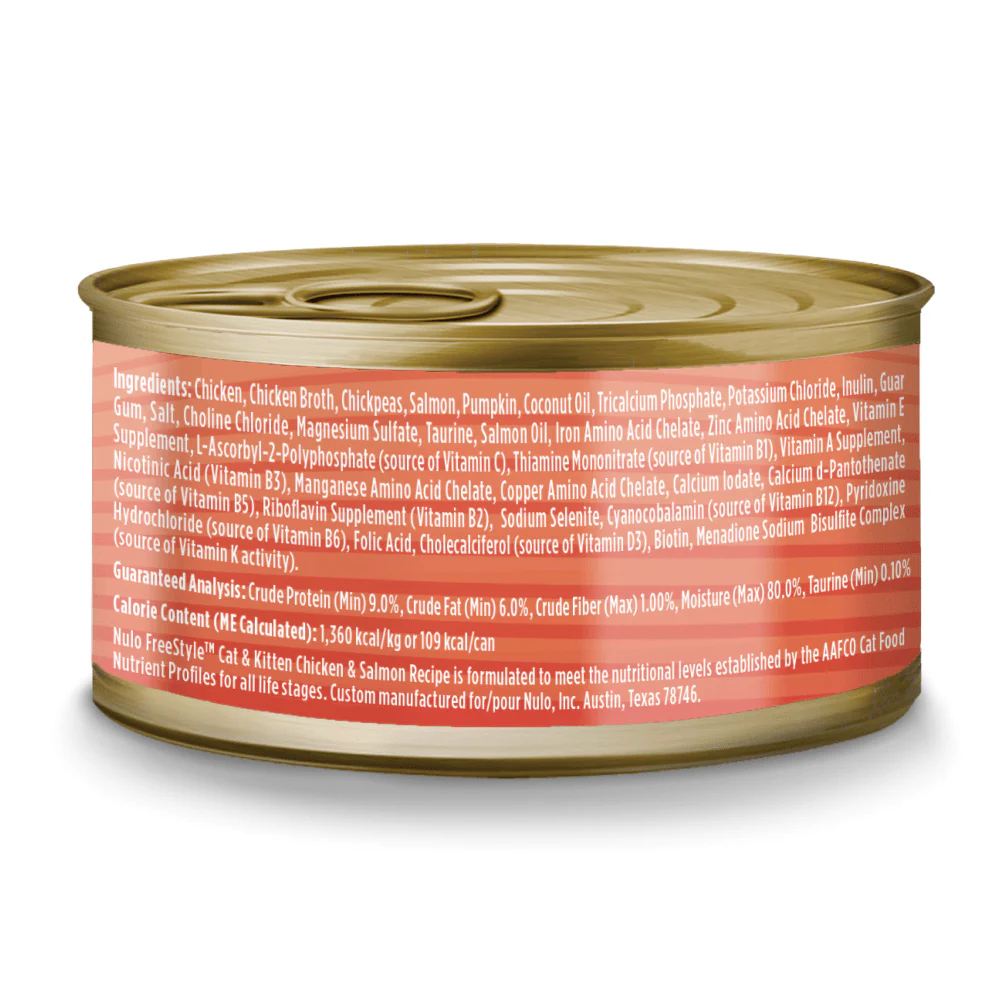 Nulo Adult & Kitten Freestyle Grain Free Chicken and Salmon Pate (2.8oz)