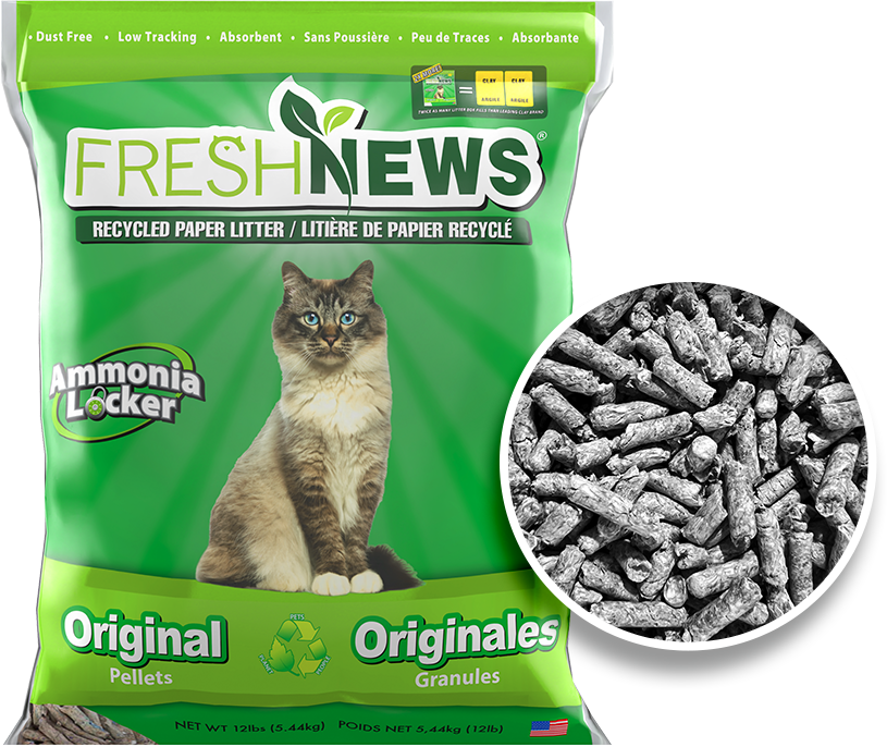 4lb Fresh News Pellet Cat Litter