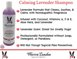 Calming Lavender Dog Shampoo w/Aloe Vera & Essential Oils - Professional Size