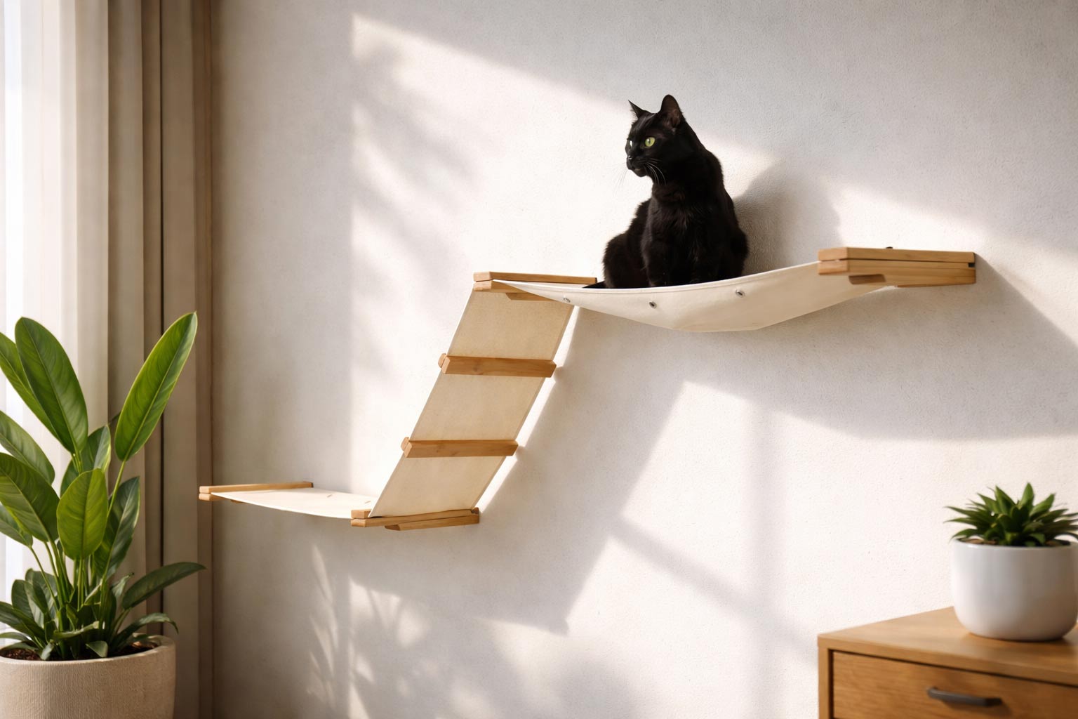 The Raceway - Wall Mounted Cat Hammock
