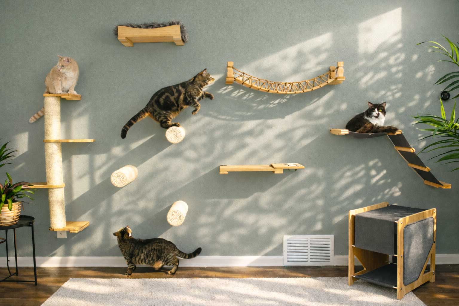 Wall Mounted Cat Shelf