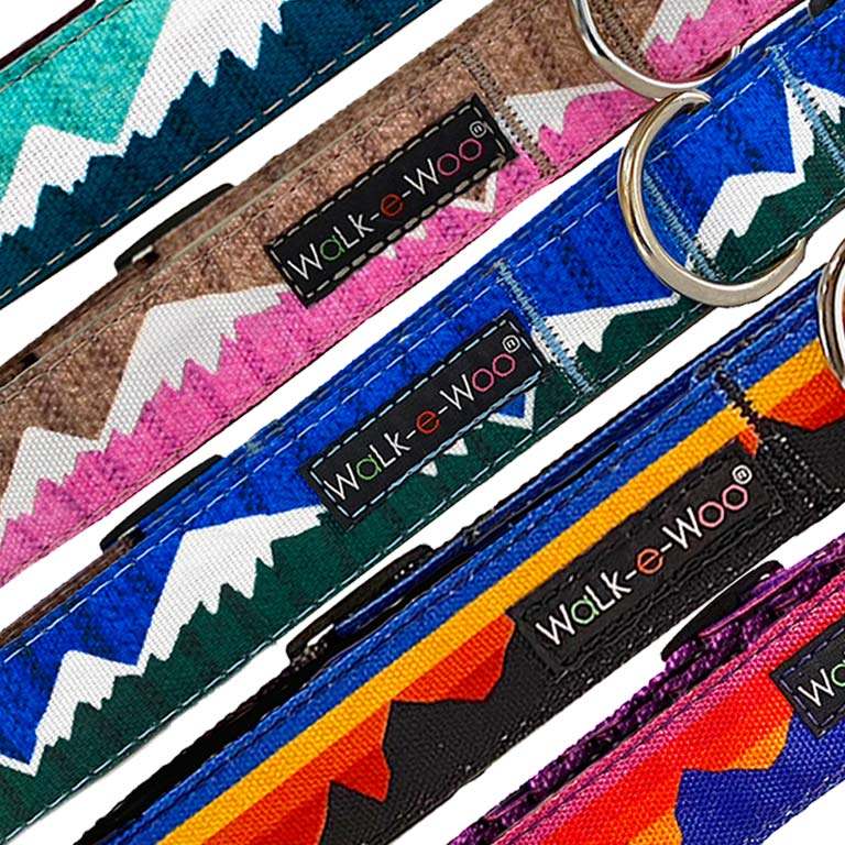 Walk-e-Woo Mountain Dog Collars and Leads - 5 Styles