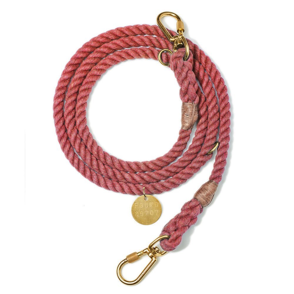 Nantucket Up-Cycled Rope Dog Leash, Adjustable & Handcrafted - Found My Animal