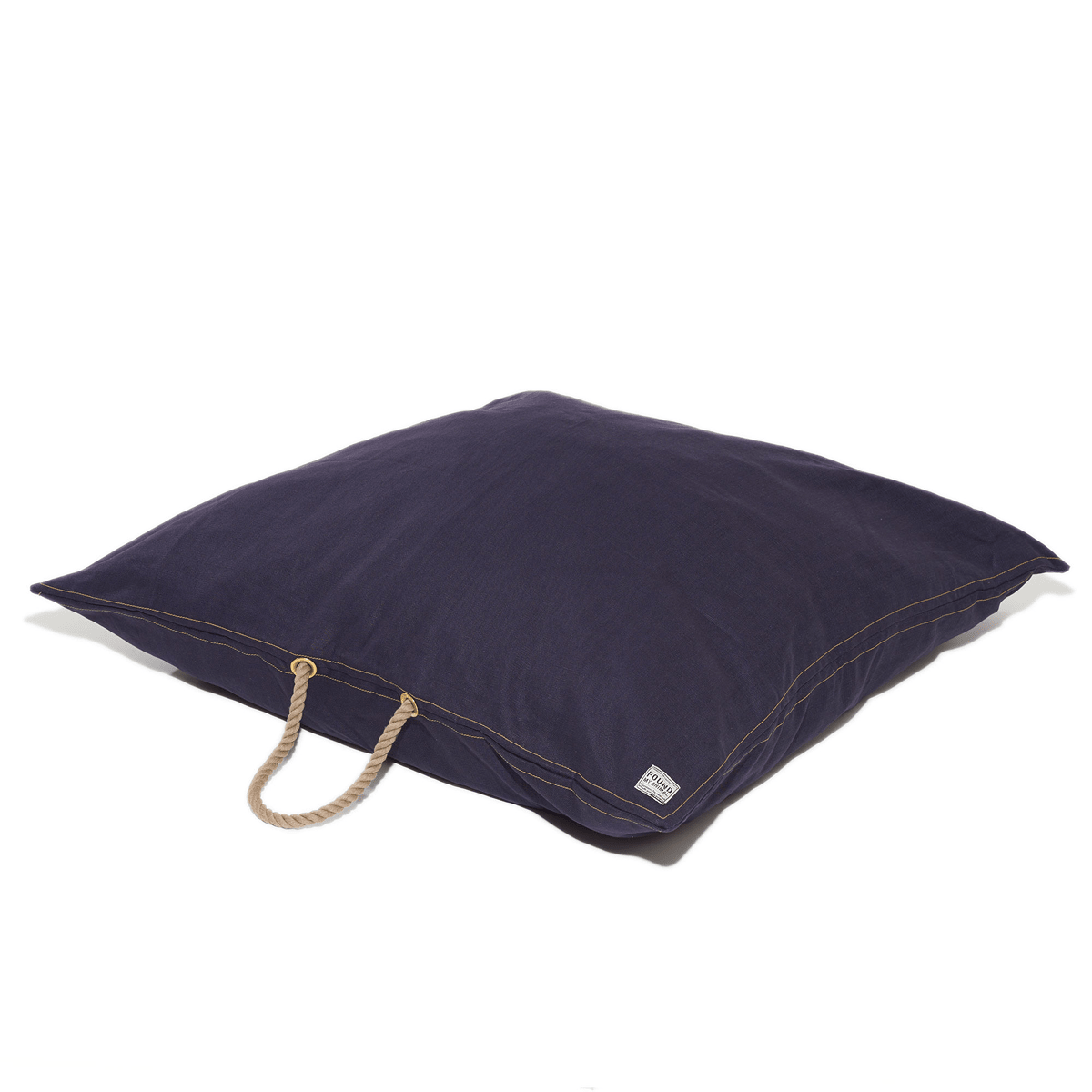 Navy Waxed Cotton Canvas Dog Bed