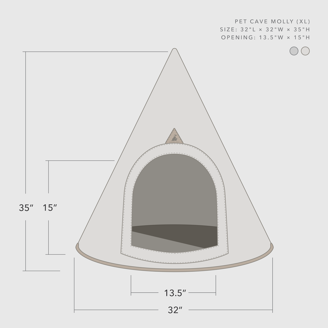 Pet Cave Molly (XL) Cream