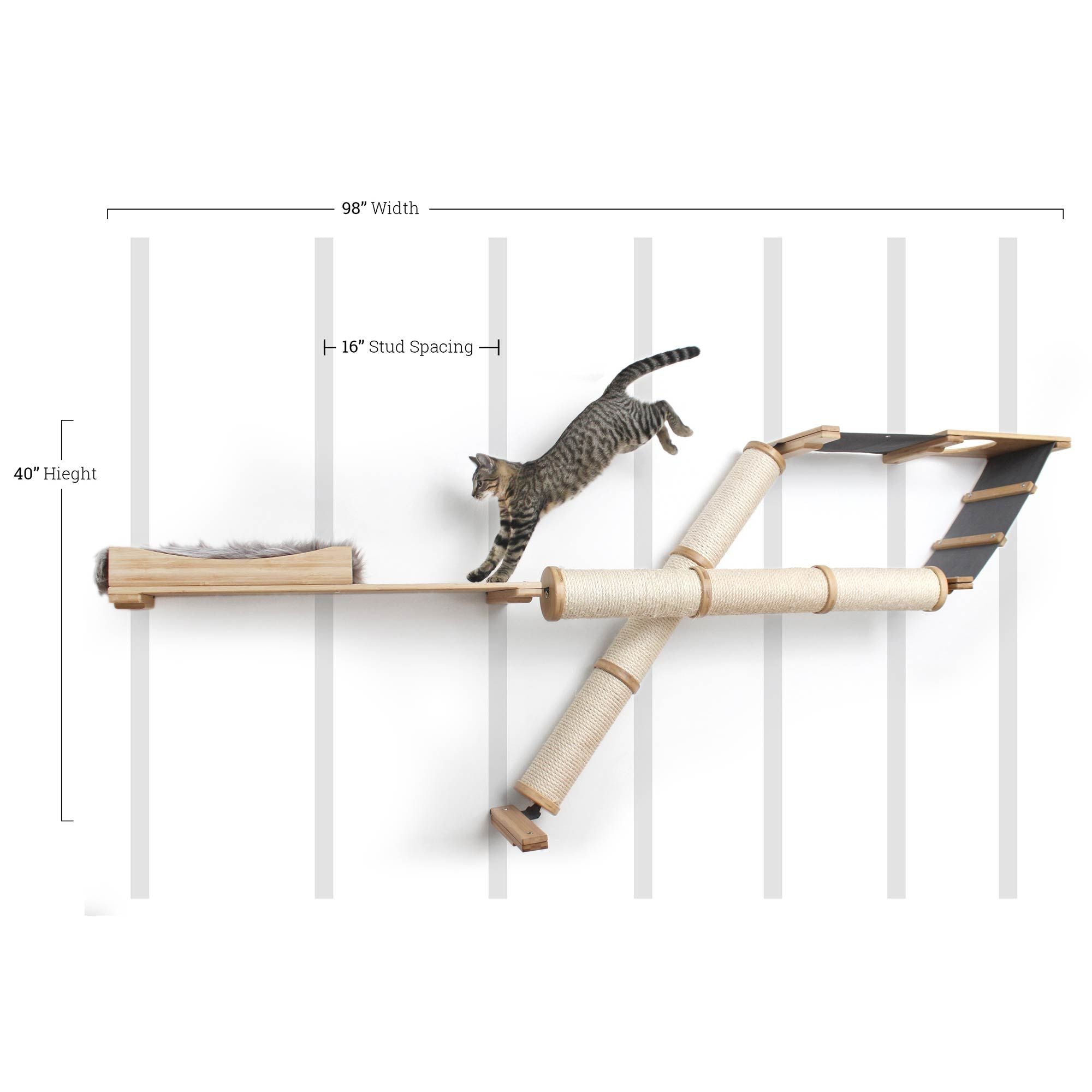 The Plateau - Horizontal Cat Scratcher Bed Set