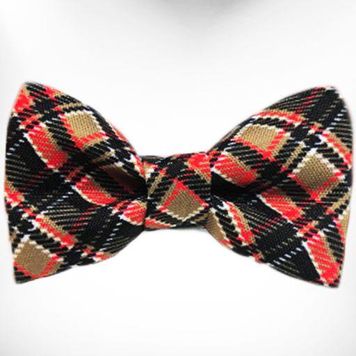 Walk-e-Woo Plaid Dog Collars, Leads, and Bows - 4 Styles