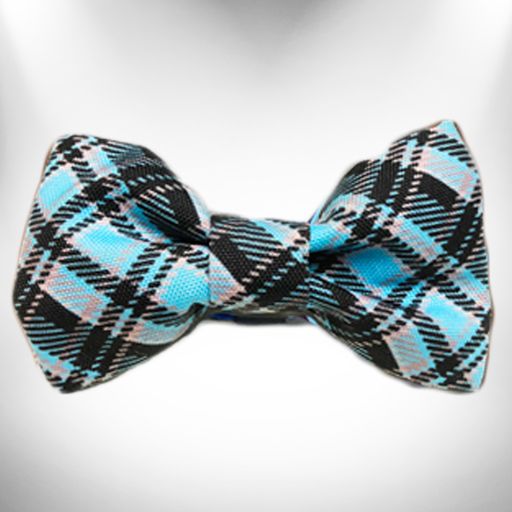 Plaid Dog Collars, Leads, and Bows - 4 Styles