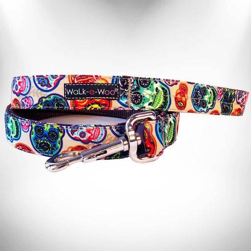 Walk-e-Woo Tattoo Dog Collars, Leads, and Bows - 4 Styles