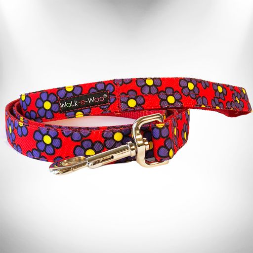 Walk-e-Woo Flower Dog Collars, Leads, and Bows - 6 Styles