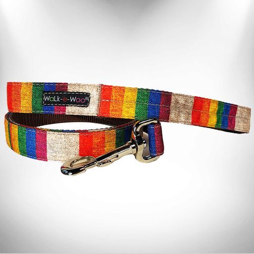 Walk-e-Woo Rainbow Pride Dog Collars, Leads, and Bows