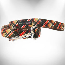 Plaid Dog Collars, Leads, and Bows - 4 Styles