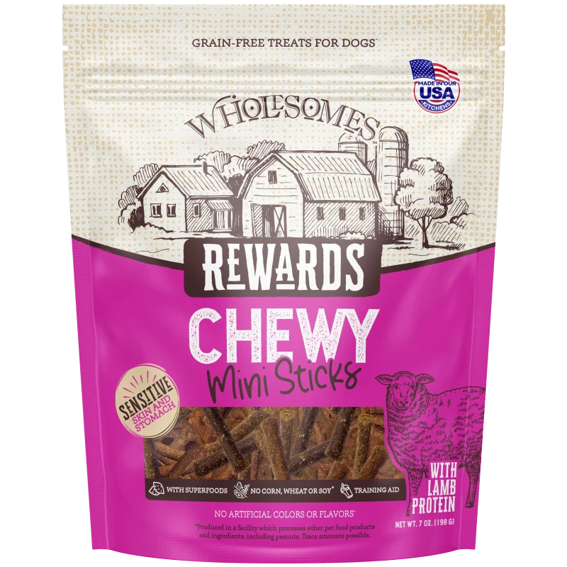 Wholesomes Dog Chewy Sticks Lamb Mini