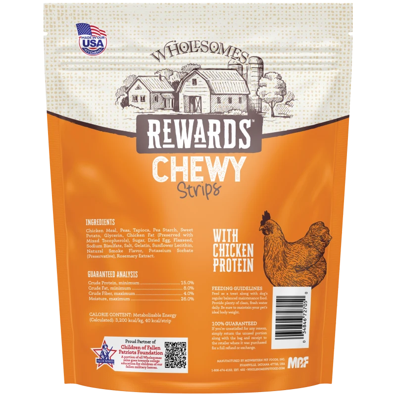 Wholesomes Dog Chewy Strips Chicken Mini