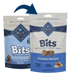 4oz Blue Buffalo Blue Bits Soft Training Treats Receta sabrosa de pollo