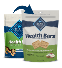 Galletas crujientes para perros Blue Buffalo Blue Health Bar de 16 oz horneadas con manzanas y yogur