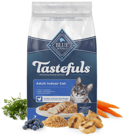 Alimento seco para gatos con receta de pollo y arroz integral para gatos adultos de Tastefuls Blue Buffalo de 15 lb