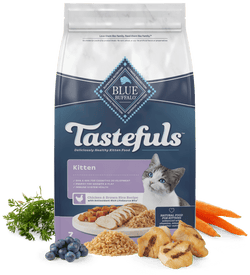 Alimento seco para gatos Blue Buffalo Blue Tastefuls Kitten con receta de pollo y arroz integral, 3 lb