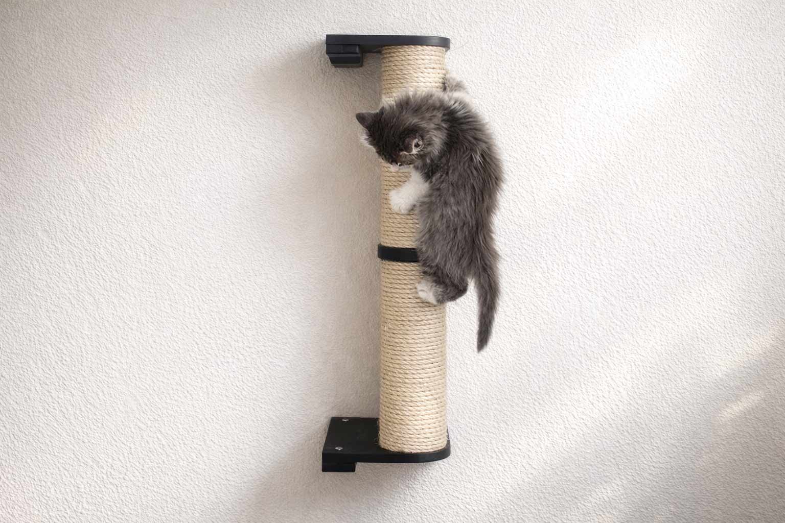 Wall Mounted Cat Climbing Pole - Sisal