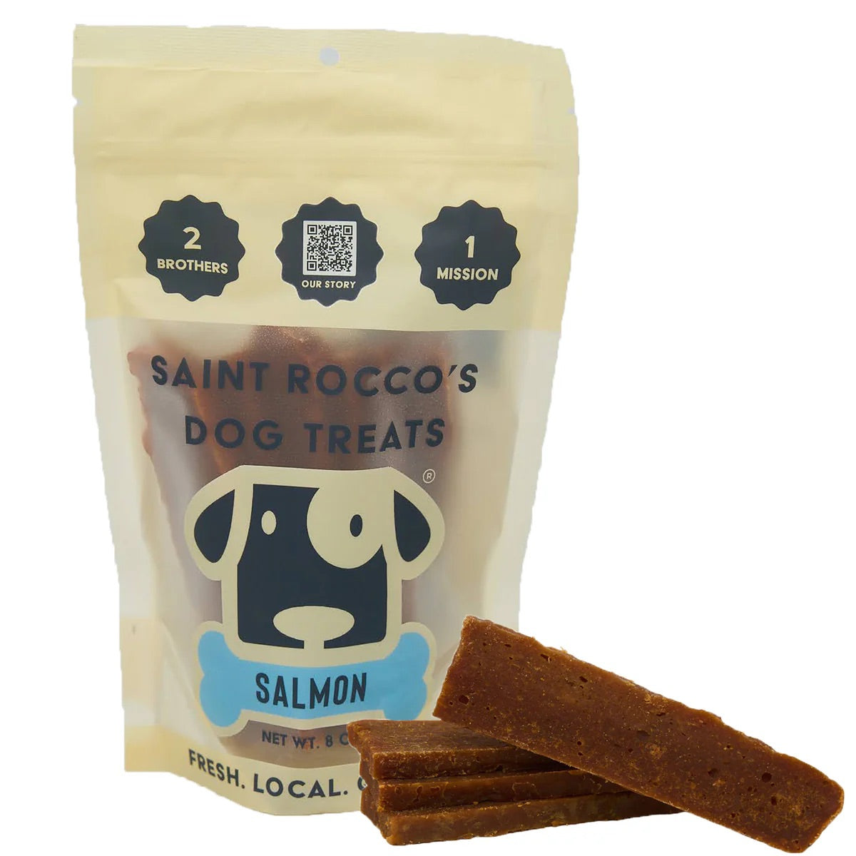 Saint Rocco's Dog Treats Salmon Flavor (8oz)