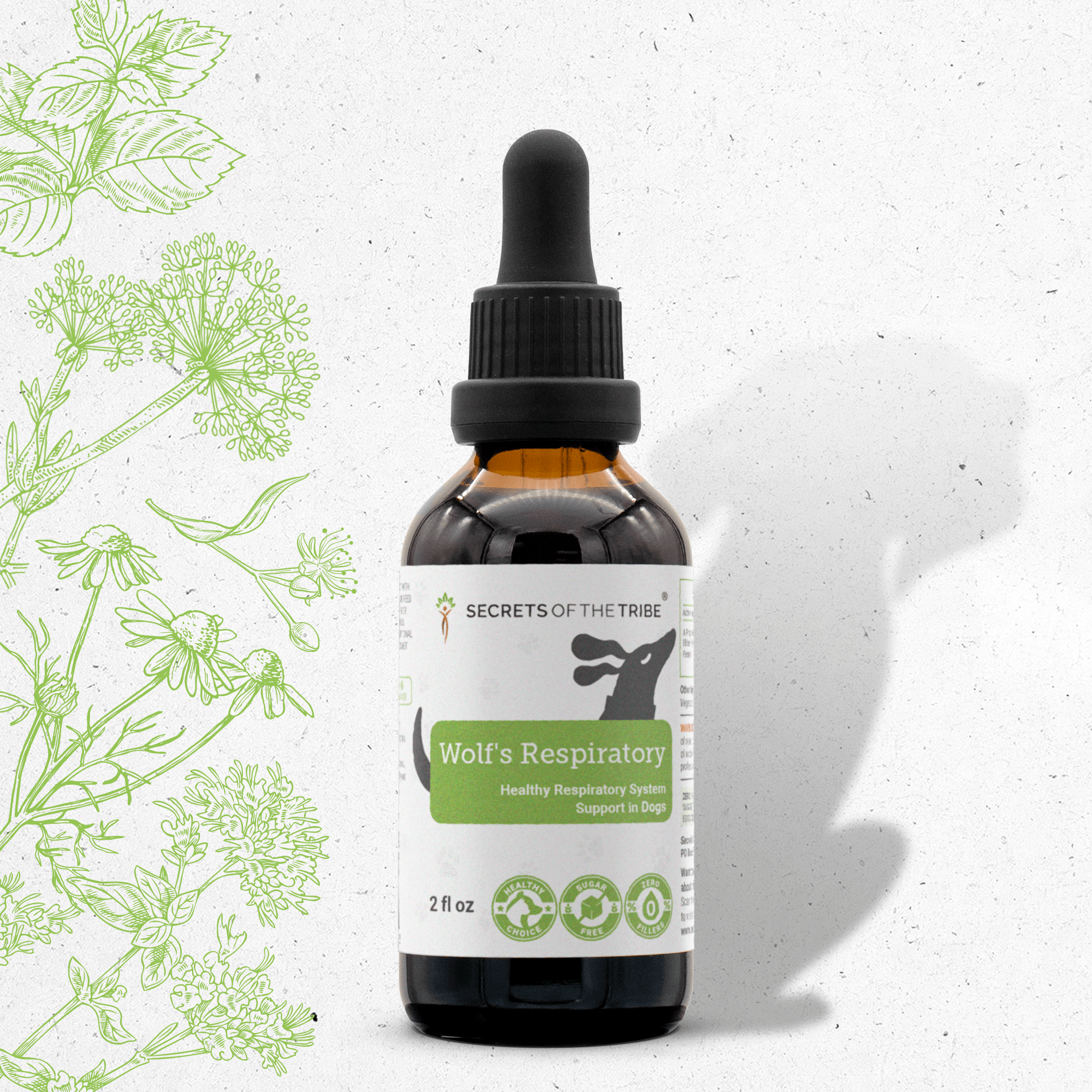 Wolf's Respiratory - Healthy Respiratory System Support in Dogs