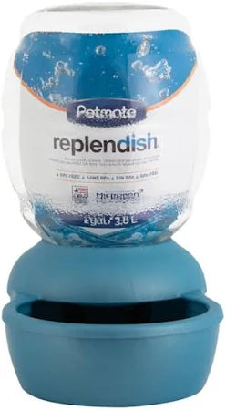 Pet Mate Replendish Waterer Blue (1 Gallon)